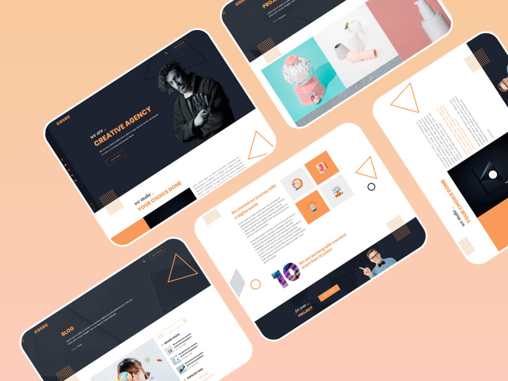 Cosec - One Page Creative Agency HTML Template