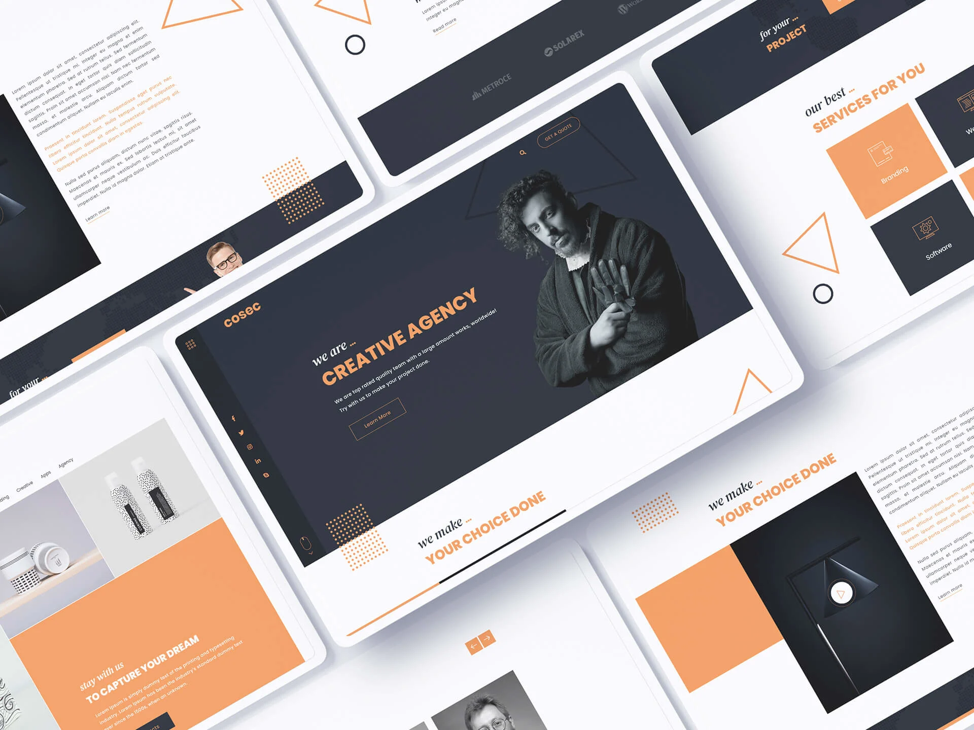 Cosec – One Page Creative Agency HTML5 Template