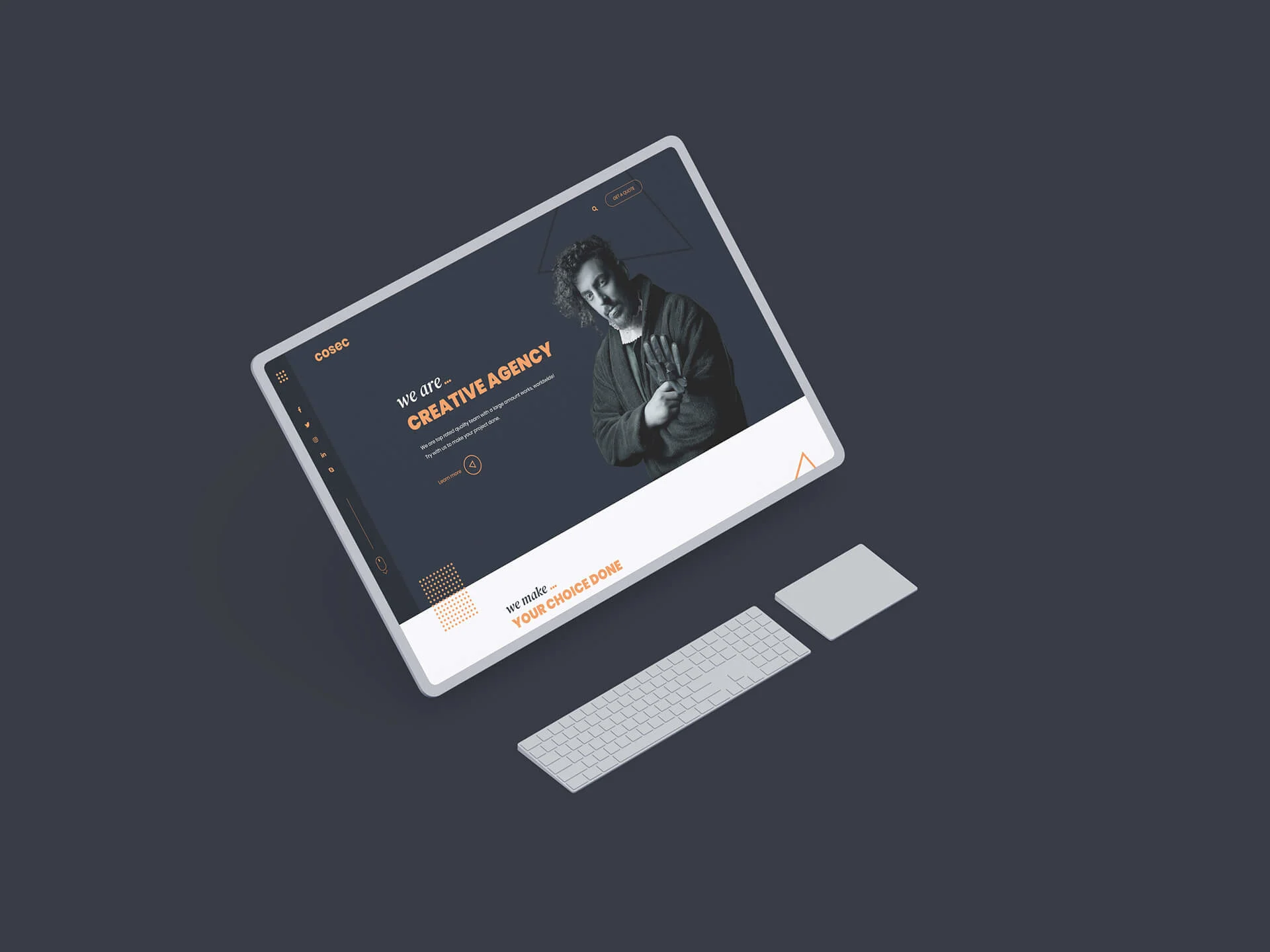 Cosec – One Page Creative Agency PSD Template