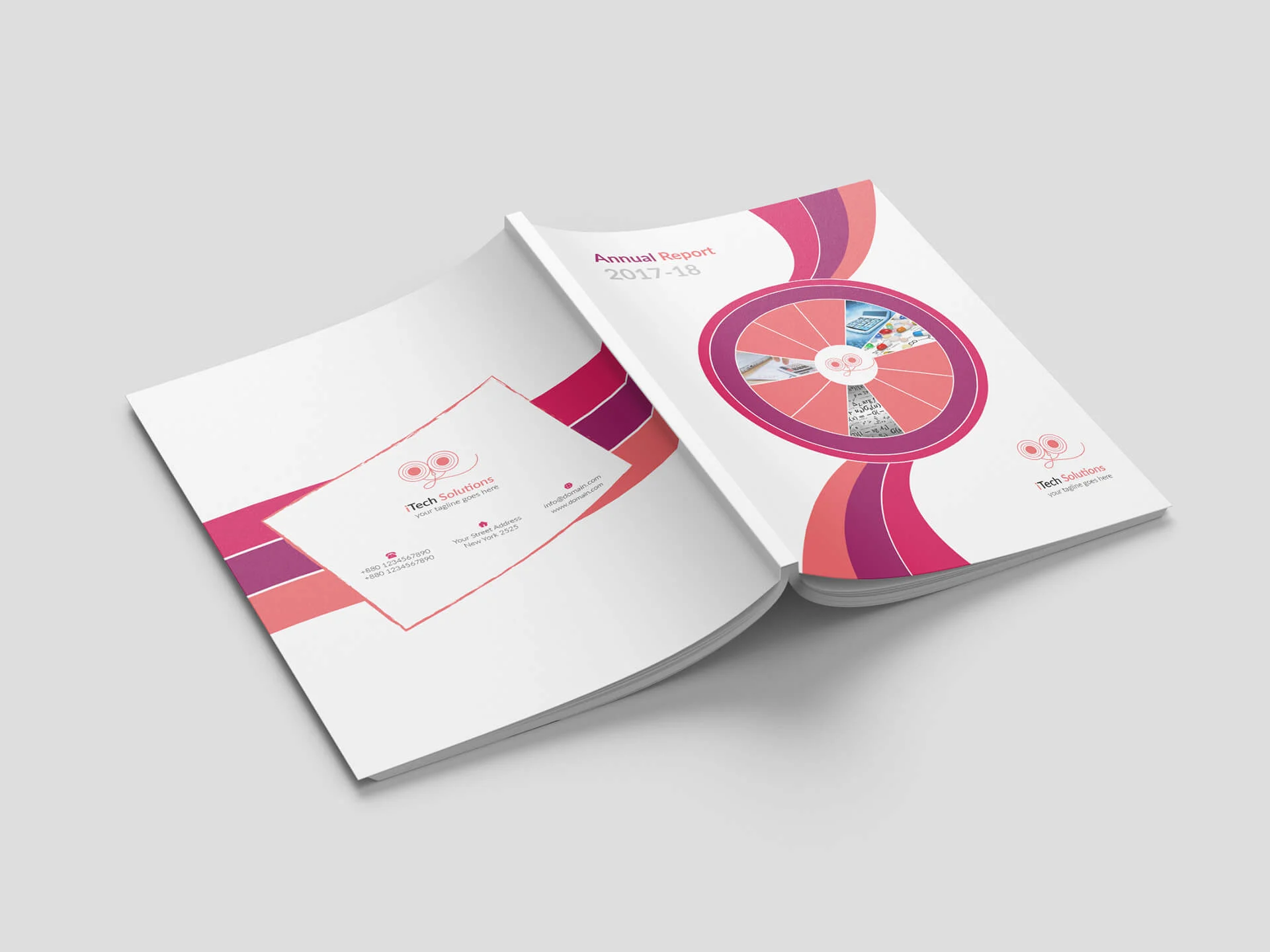 iTech Solutions Annual Report Brochure Template