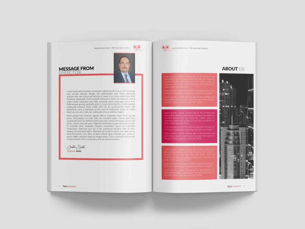 iTech-Solutions Annual Report Template