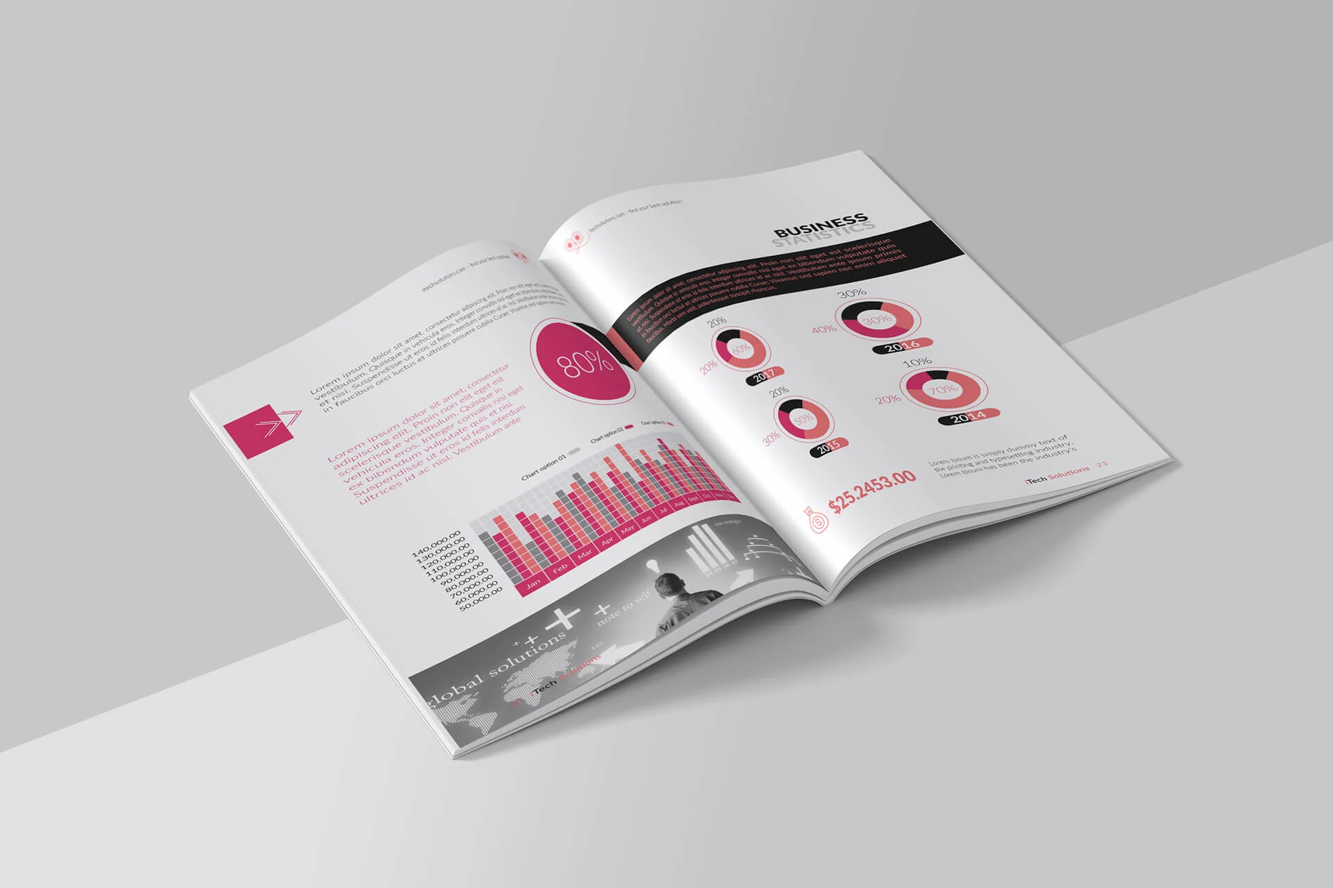 iTech Solutions Annual Report Brochure Template