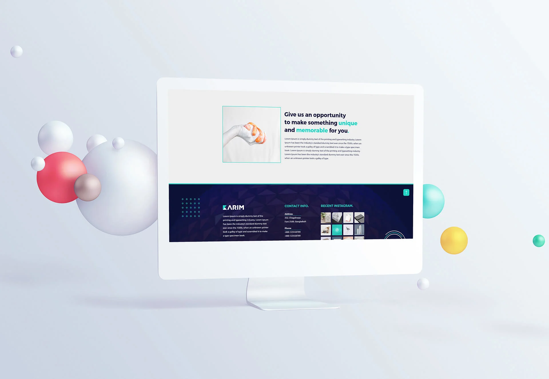 Karim – Freelancer and Creative Agency XD Template