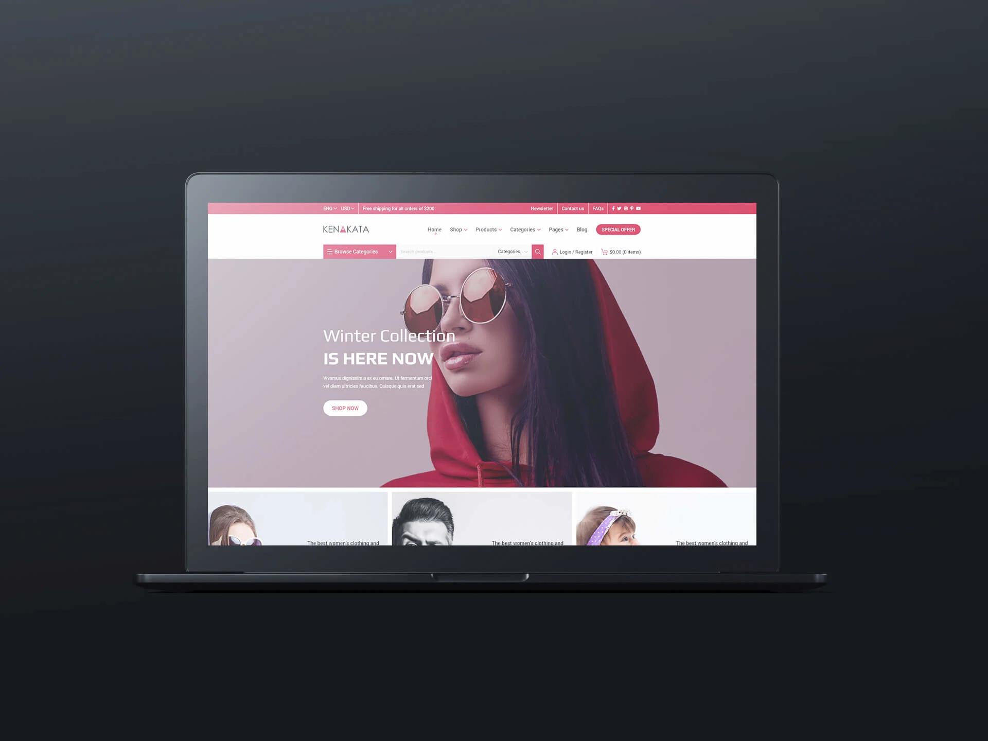 Kenakata – Creative eCommerce Adobe XD Template