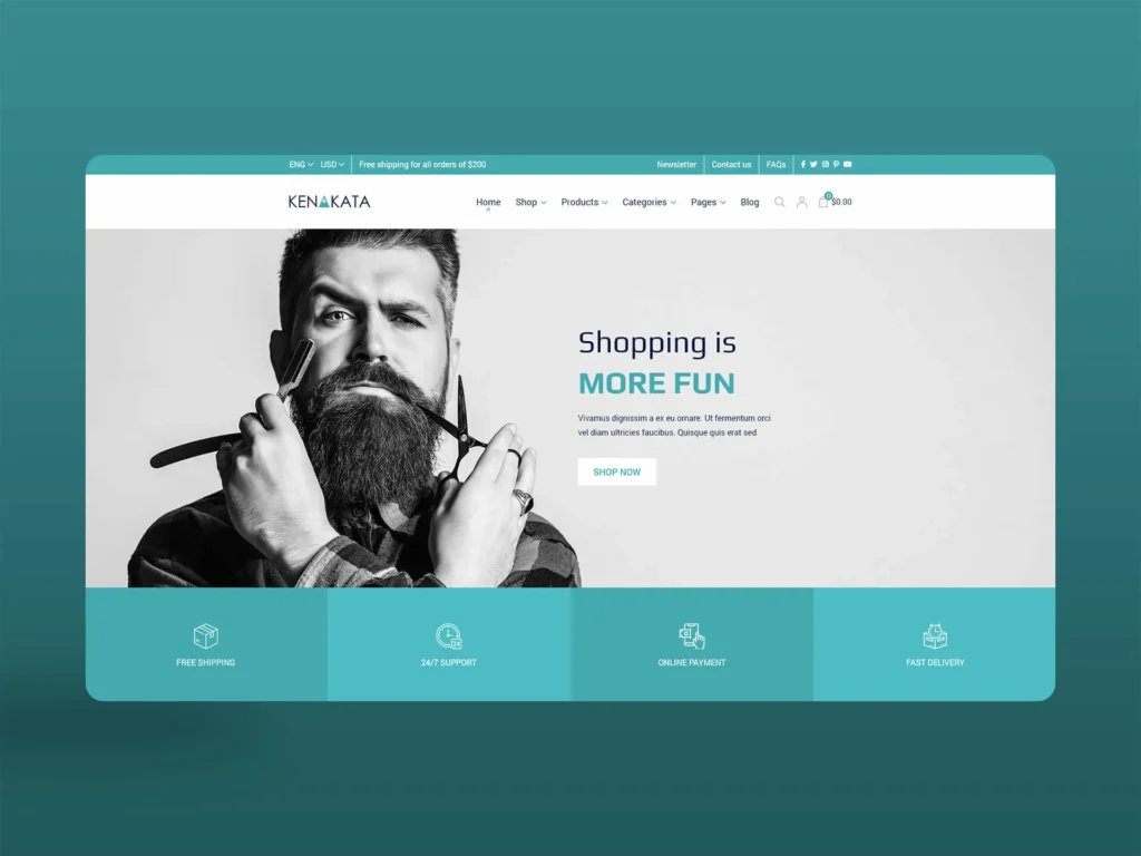 Kenakata – Creative eCommerce Adobe XD Template