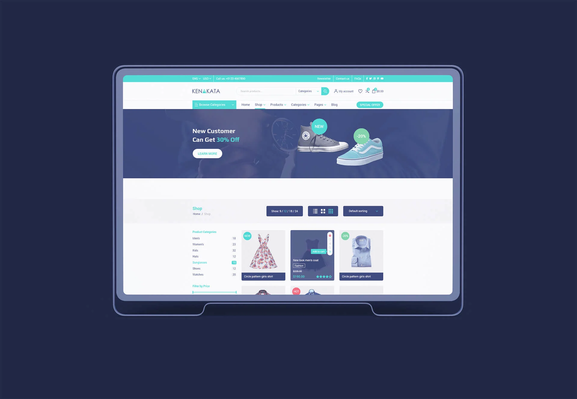 Kenakata – Creative eCommerce Adobe XD Template