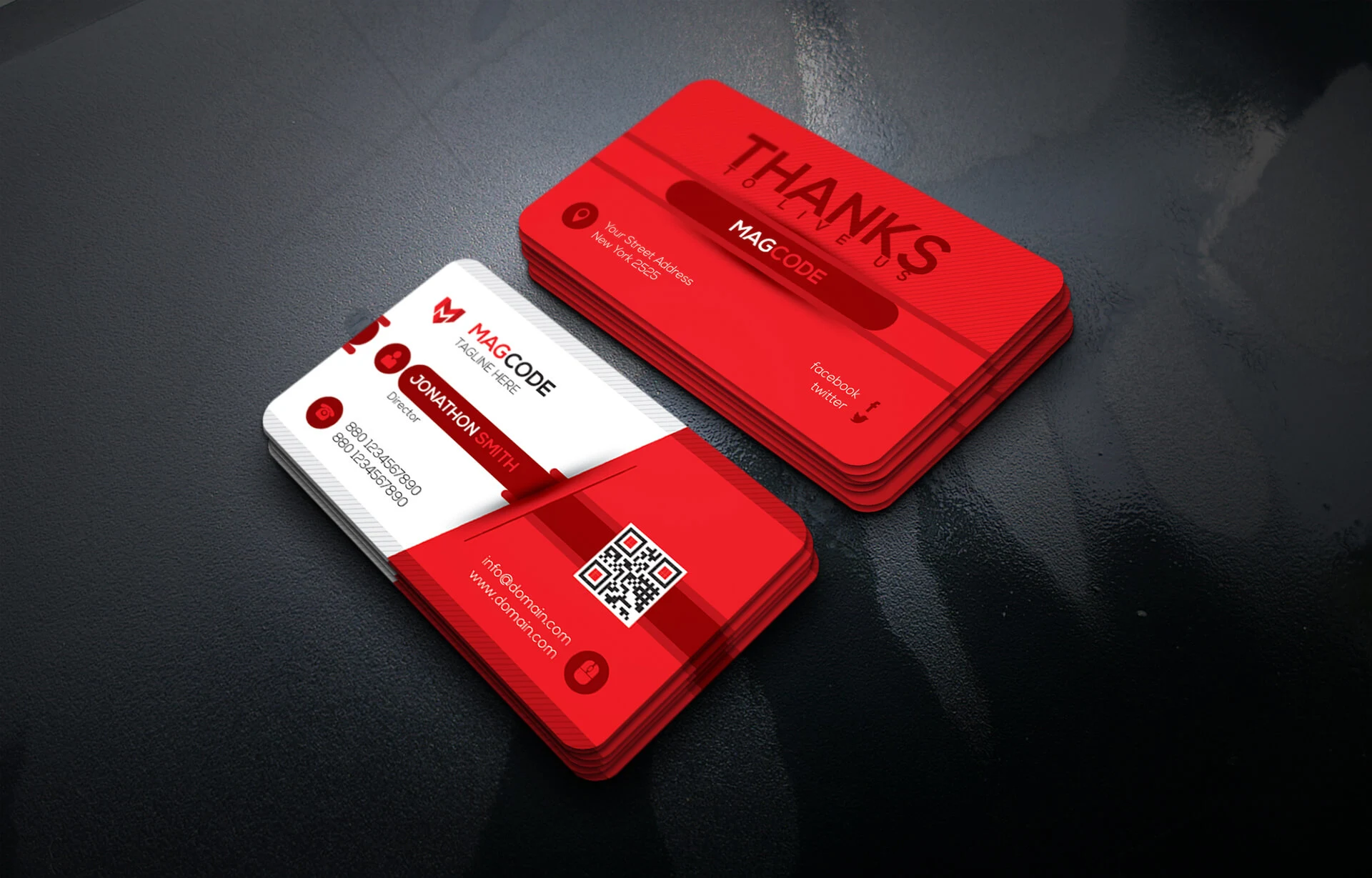 MagCode Business Card Template