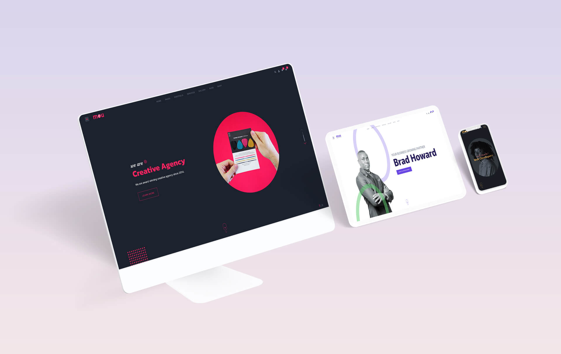 Mou – Creative Portfolio & Agency WordPress Theme