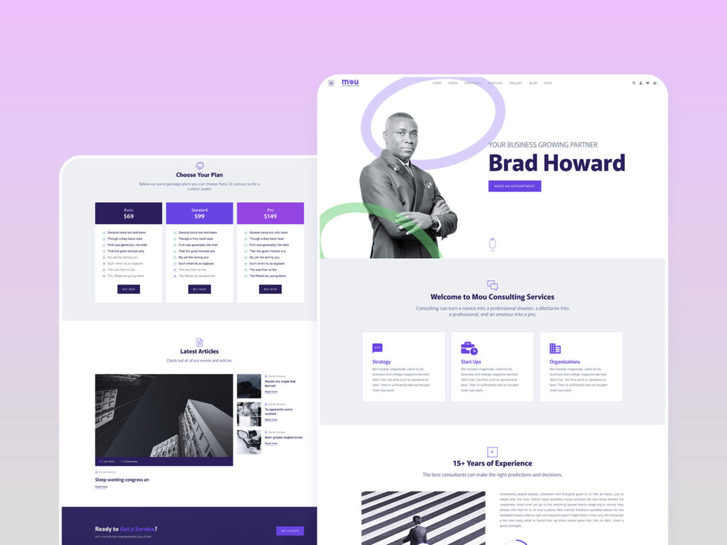 Mou – Creative Portfolio & Agency WordPress Theme