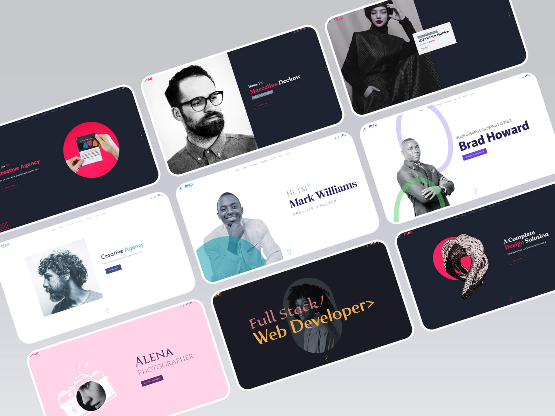 Mou – Creative Portfolio & Agency WordPress Theme