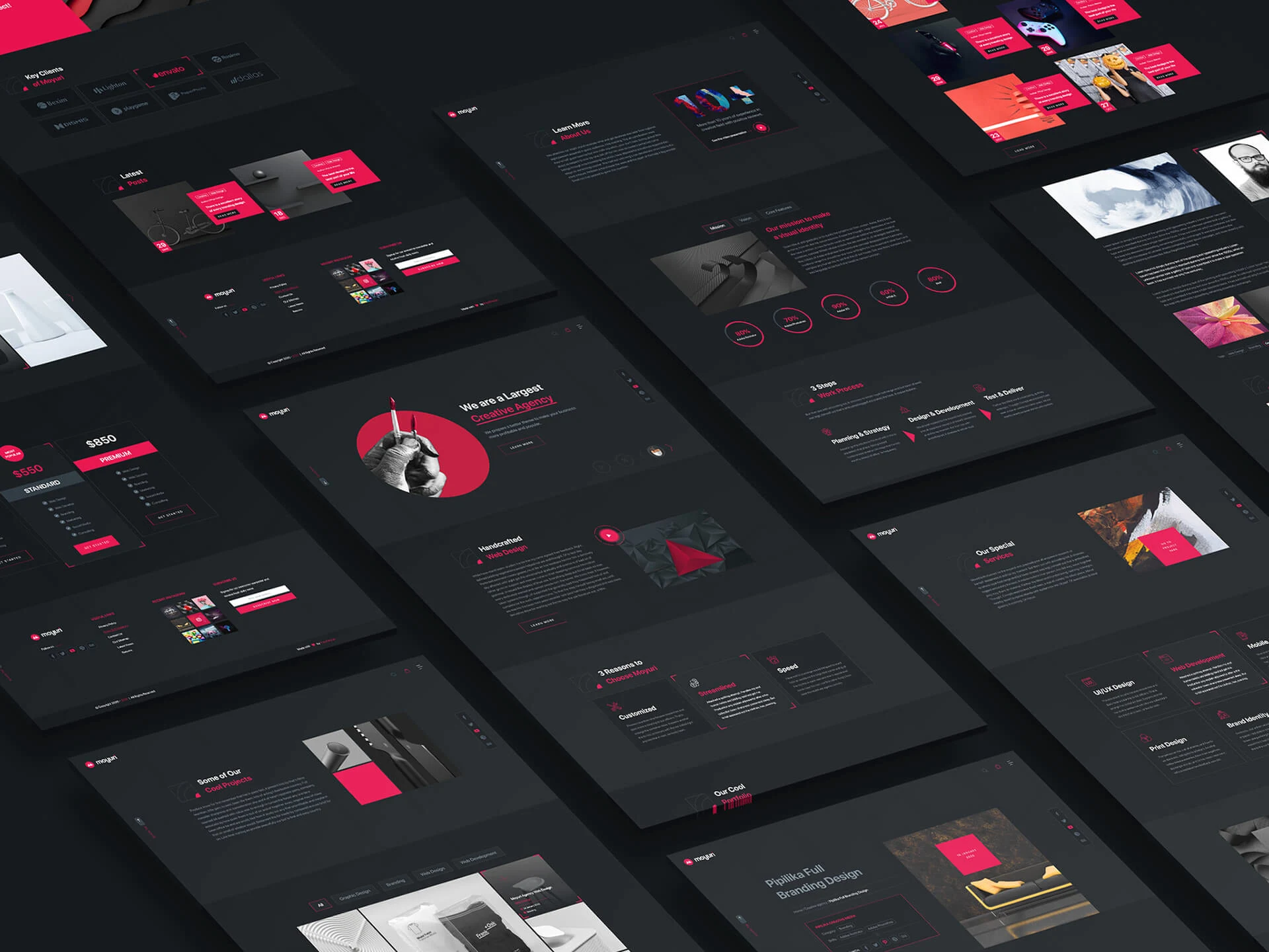 Moyuri | Freelancer and Creative Agency Adobe XD Template