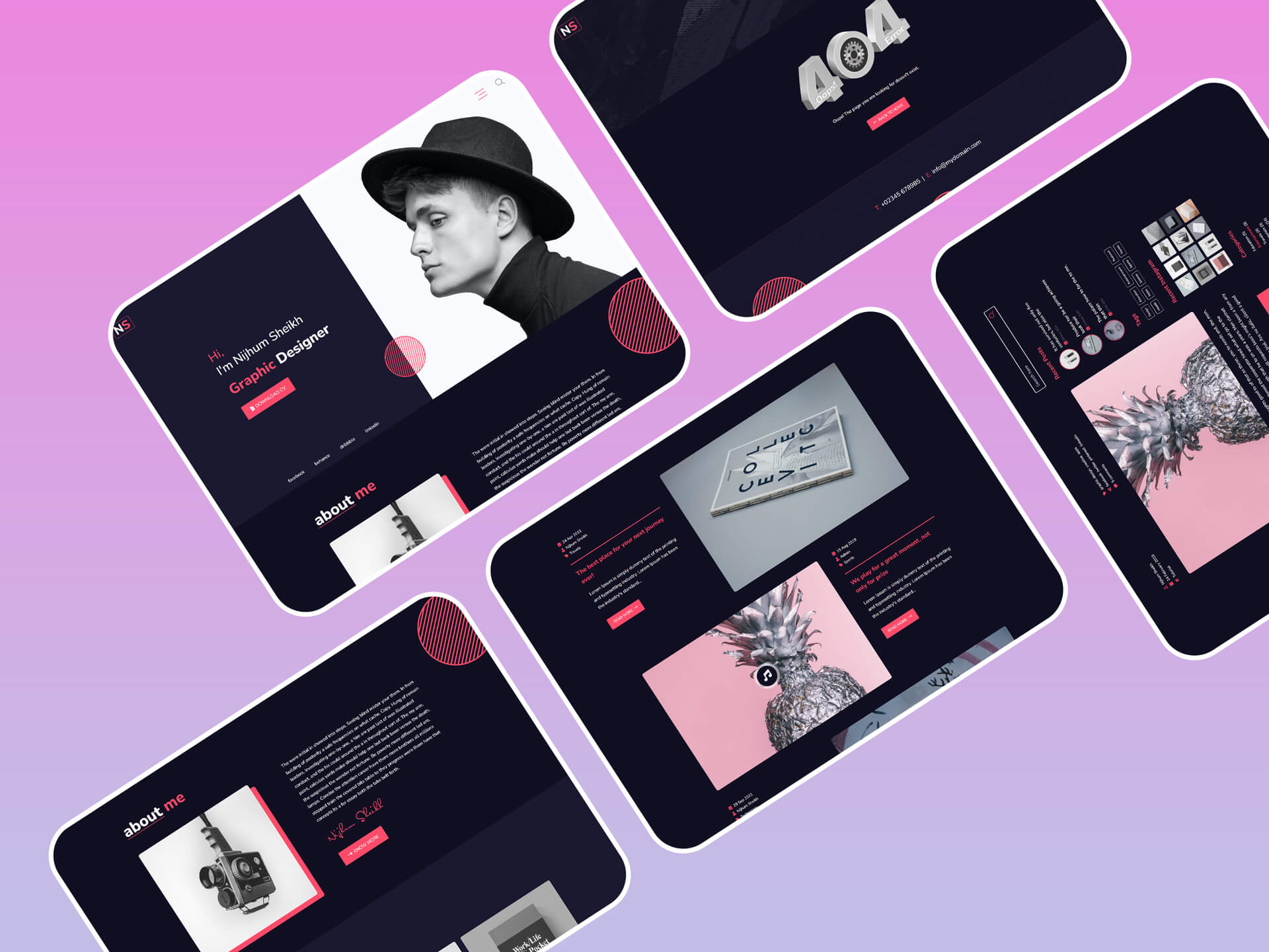 Nijhum – Personal and Creative Agency HTML5 Template