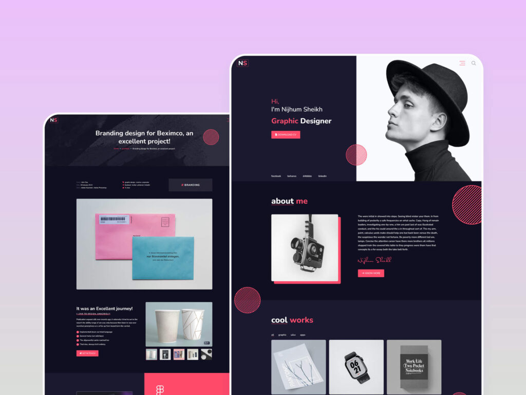 Nijhum – Personal and Creative Agency HTML5 Template