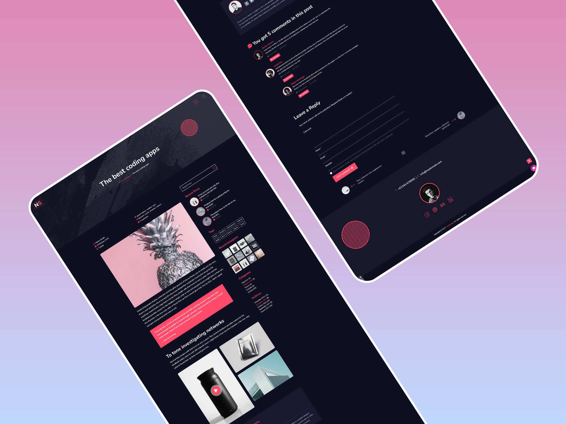 Nijhum – Personal and Creative Agency HTML5 Template