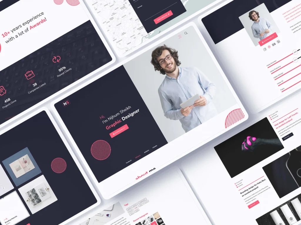 Nijhum – Personal and Creative Agency XD Template