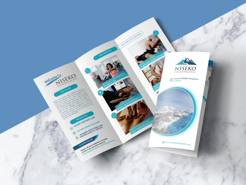 Niseko Chiropractic — Trifold Brochure Design