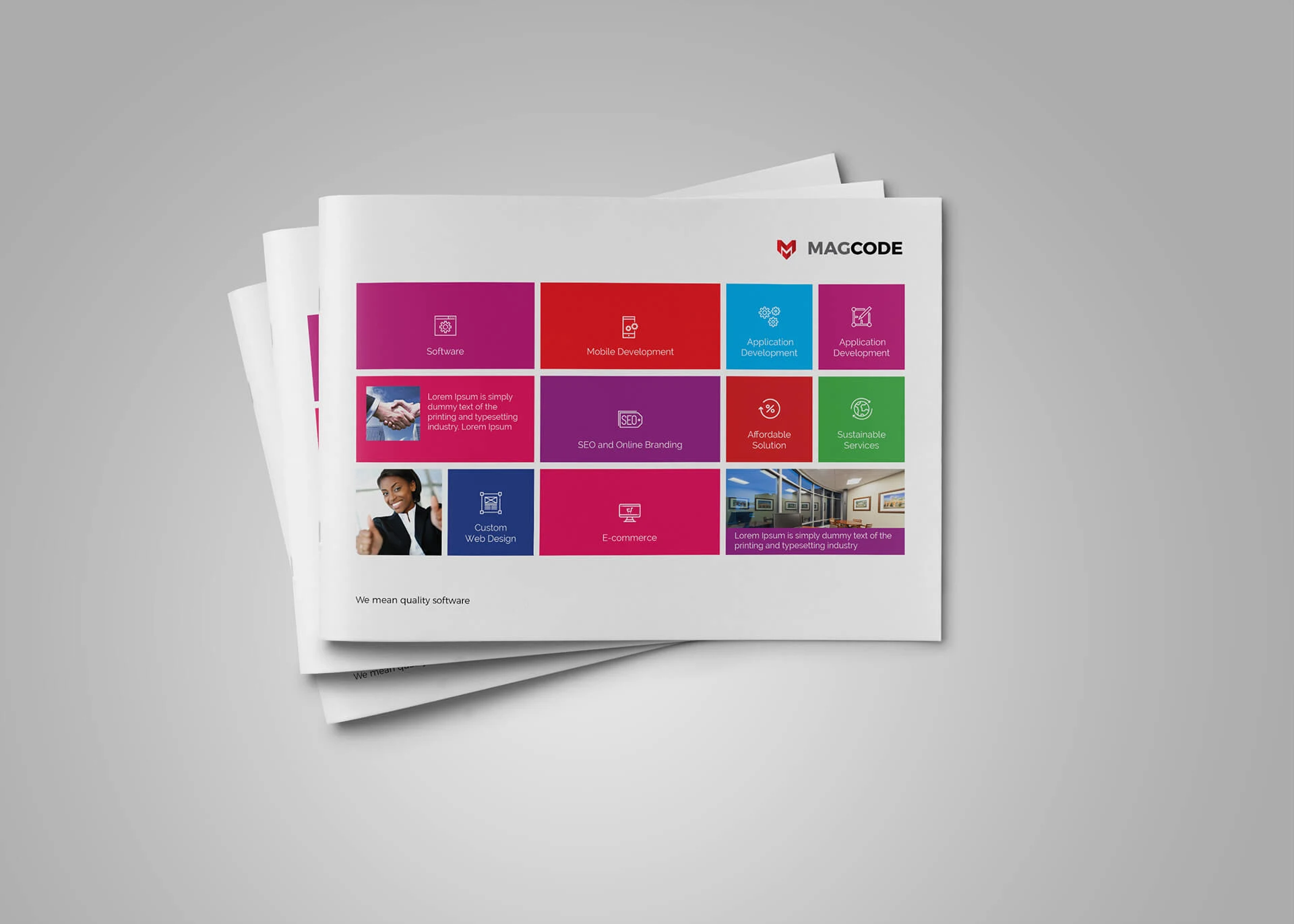 Windows Style Brochure Template