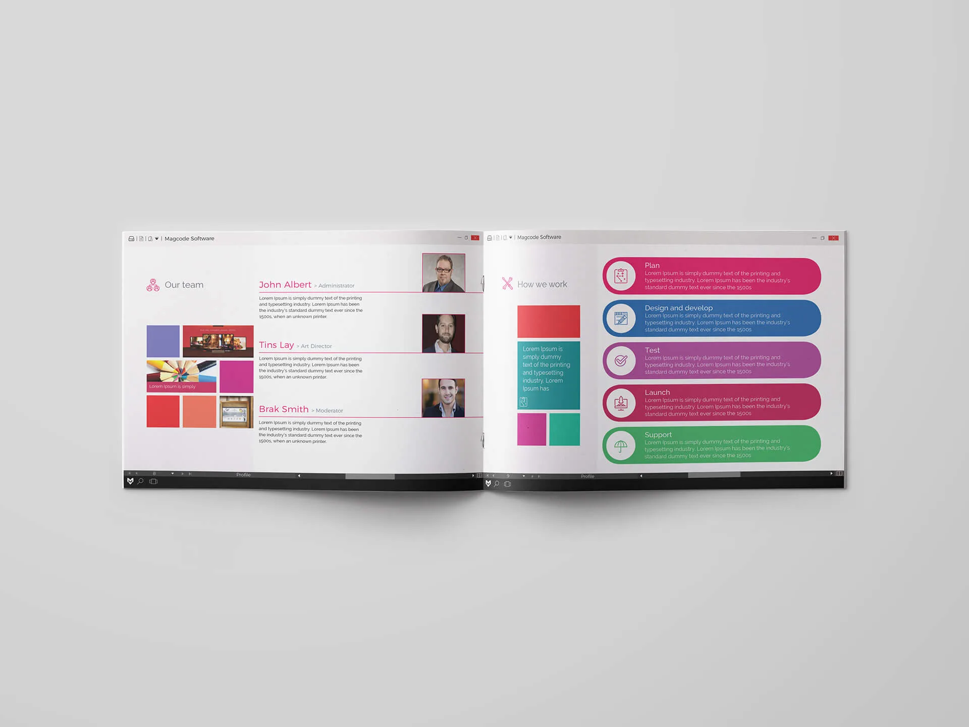 Windows Style Brochure Template
