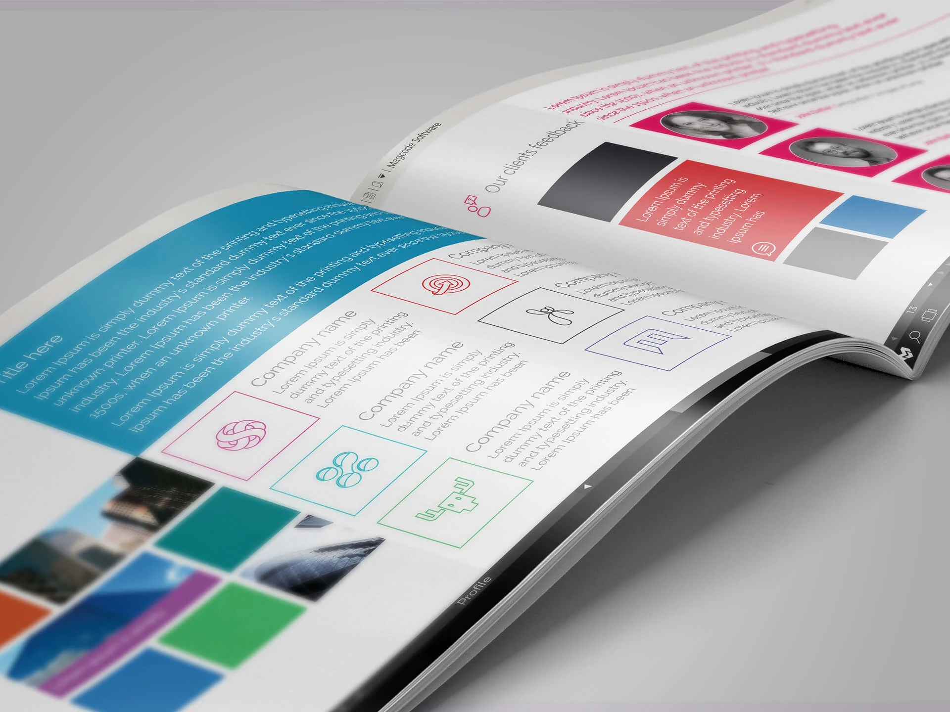 Windows Style Brochure Template